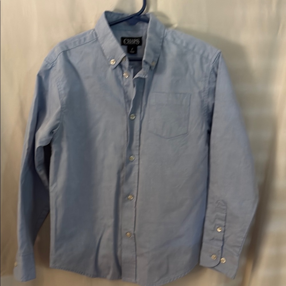 Chaps Sky Blue Kids Button Down Shirt
